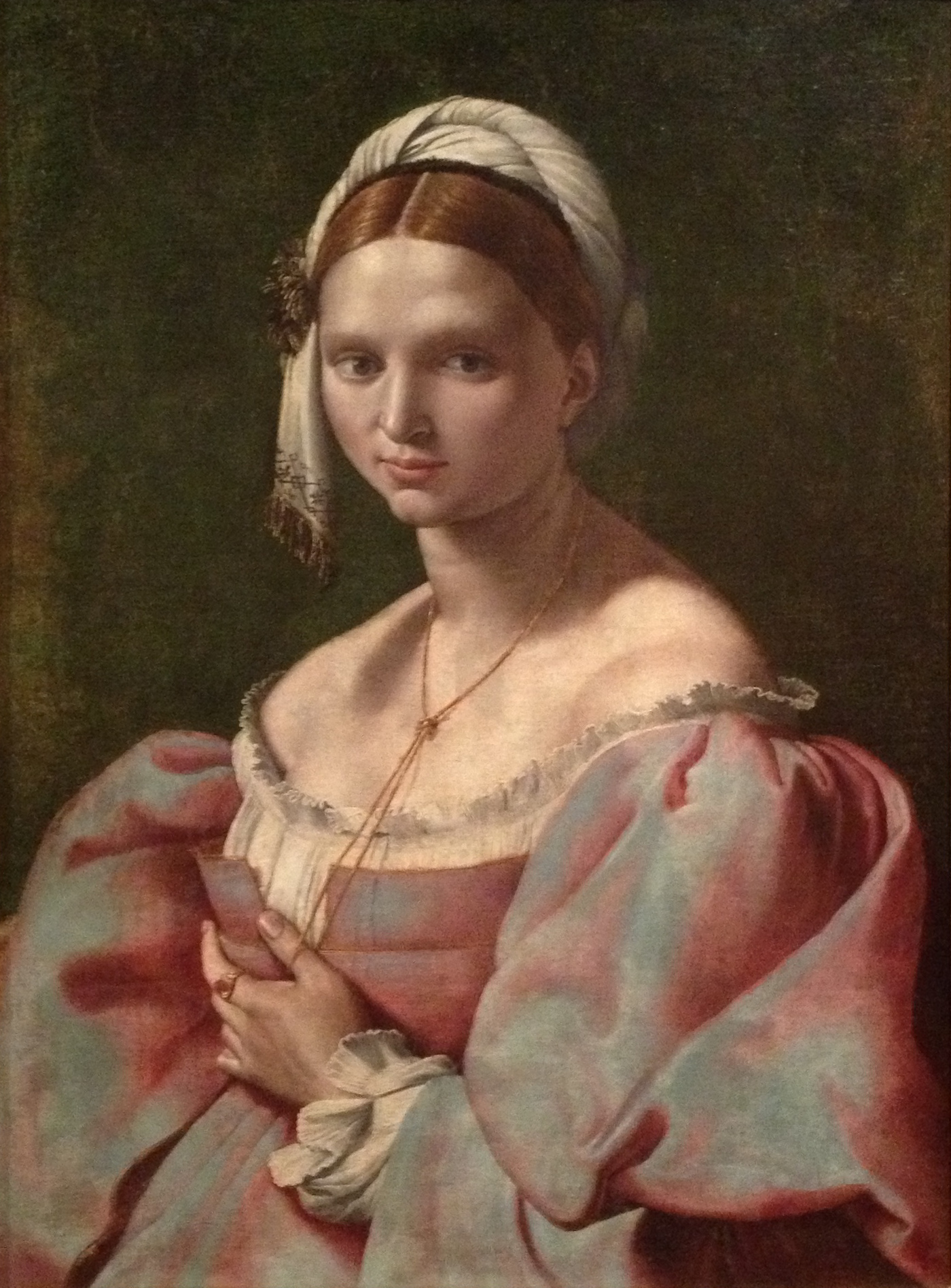 Ritratto_femminile_di_Giuliano_Bugiardini_con_giovane_donna_dal_caro_laccio,_dolce_nodo